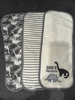 Dinosaur Burp Cloth Set